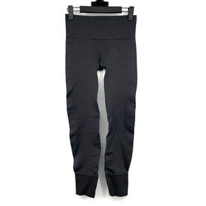 Lululemon Leggings Charcoal Gray Seamless Crompression Yoga Cropped